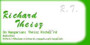 richard theisz business card